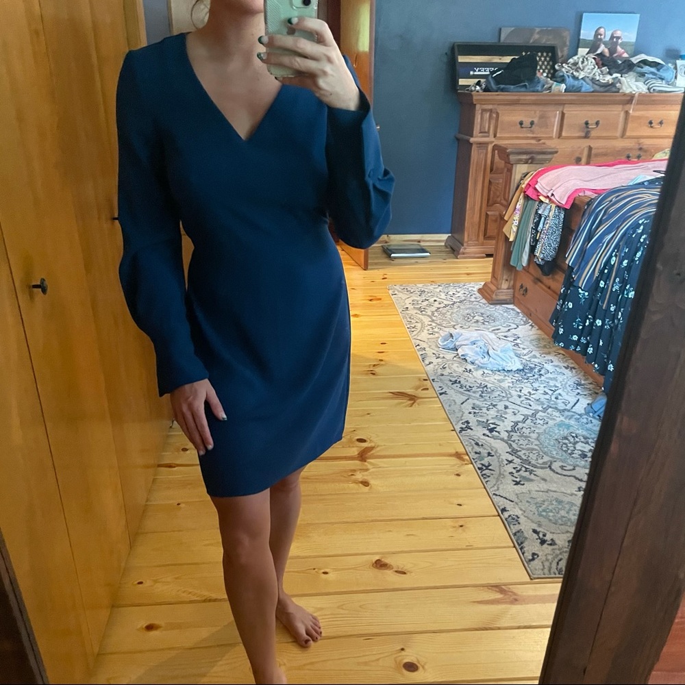 Long sleeve mini dress